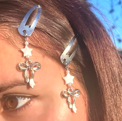 BOWKNOT & STAR HAIR CLIP