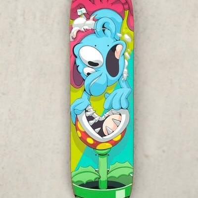 Art skateboard by dhani barragan "the secret garden" 
