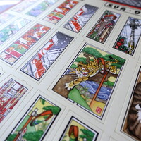 "Senja-e" A4 sticker sheet - Thumbnail 2