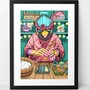 A3 Print by Dhani Barragan "The SUSHI MASTER" -1