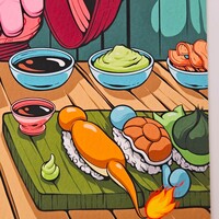 A3 Print by Dhani Barragan "The SUSHI MASTER"  - Thumbnail 1