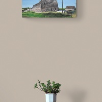 "Dilapidated Barn" Original Acrylic Painting By N.E.Thompson, Artwork Size 15x30 inches - Thumbnail 9