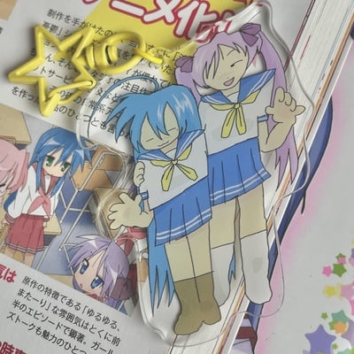 Konata & kagami acrylic charm
