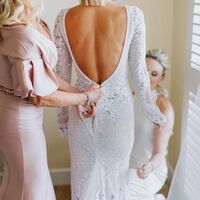 Sexy Mermaid Appliques Tulle Wedding Dress Bridal Dress Bridal Gown - Thumbnail 2