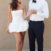 Sexy Short Wedding Dress Bridal Dress Bridal Gown - Thumbnail 3