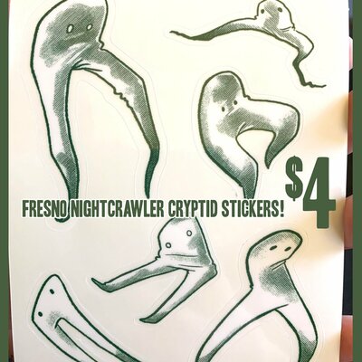Cryptids sticker sheets!