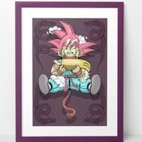 A3 Print by Dhani Barragan "DECONSTRUCTED HUNGRY G. Zombie Party"  - Thumbnail 1