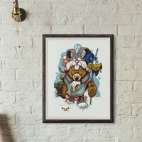 A3 Print by Dhani Barragan "SURVIVOR TEDDY BEAR"  - Thumbnail 7