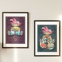 A3 Print by Dhani Barragan "DECONSTRUCTED HUNGRY G. Zombie Party"  - Thumbnail 4