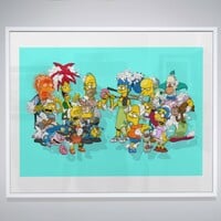 A3 Print by Dhani Barragan "Deconstructed SPRINGFIELD"  - Thumbnail 4