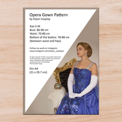 Opera gown pattern (s-m) - pdf