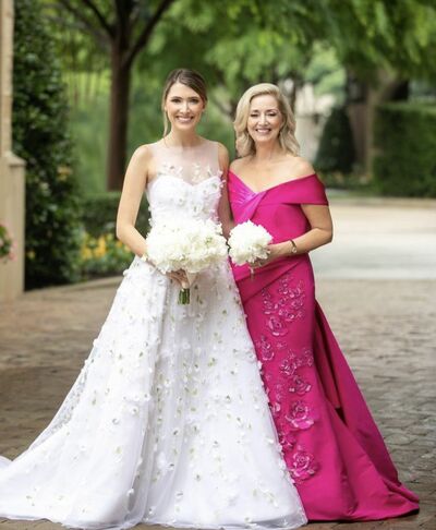 Elegant Sheath Off the Shoulder Handmade Flowers Mother of the Bride/Groom Dress Evening Formal Prom Dress