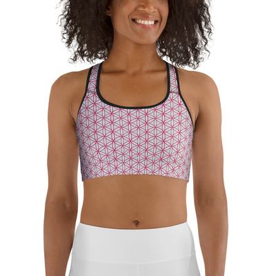Sports bra\\crafted for comfort and support, the floral bliss sports bra brings strength, style