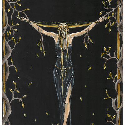 Elden ring signed art print queen marika the eternal 