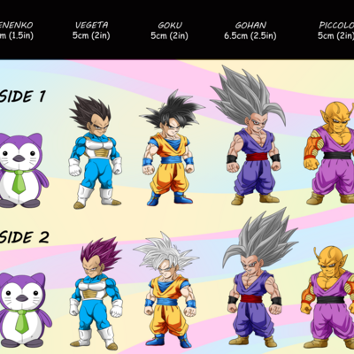 Dragon ball keychains