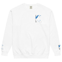 Unisex garment-dyed sweatshirt - Blue Birds - Thumbnail 43