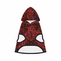 Groovy Cat Hoodie- Red - Thumbnail 1