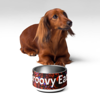 Groovy Dog Bowl - Thumbnail 2
