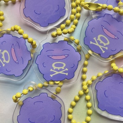Koffing mini acrylic charm