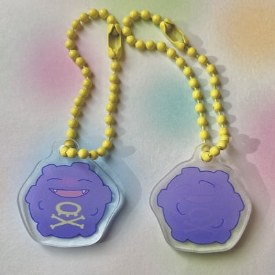 Koffing mini acrylic charm