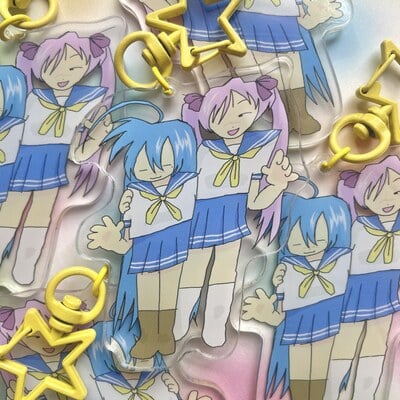 konata & kagami acrylic charm