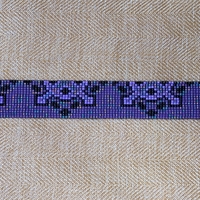 Pixel Bracelet - Purple Glazed Terracotta - Thumbnail 1