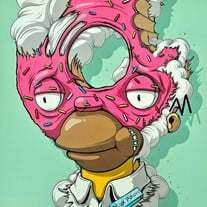 A3 Varnish Print by Dhani Barragan "MAX DONUT POWER" 
