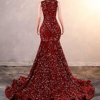 V-Neck Formal Dress, Evening Dress,Prom Gowns,Prom Dresses Z97 - Thumbnail 2