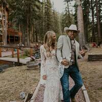 Sexy Mermaid Boho Lace Wedding Dress Bridal Dress Bridal Gown - Thumbnail 2