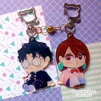 Momokarun matching keychains set - Thumbnail 1