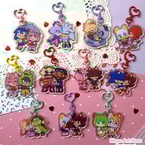 Sonic couples keychains
