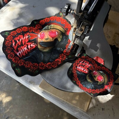 Heart Eyes Woodcut (All Sizes)