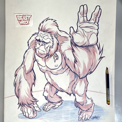 Gorilla trekkie pencil art - Thumbnail 3