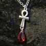Vampire Ankh and Blood Drop Necklace Set-2