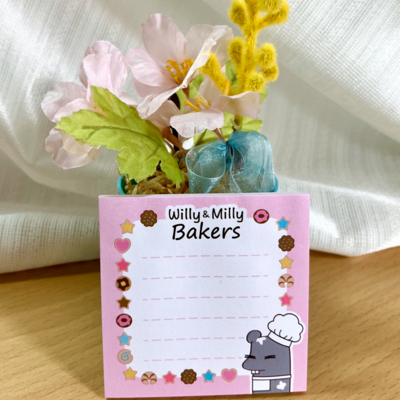 Bakers sticky note