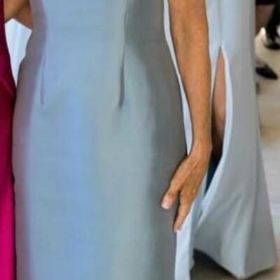 Elegant sheath blue mother of the bride/groom dress evening formal prom dress