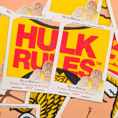 Hulk Hogan Wrestling Buddy Custom Relic Swatch Trading Card