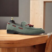 Handmade Moccasin Casual Light Weight Shoes, Men Loafers Suede Shoes - Thumbnail 3
