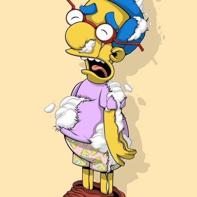 A3 print by dhani barragan “milhouse deconstructed” - Thumbnail 4
