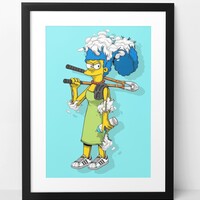 A3 Print by Dhani Barragan “Marge Deconstructed”  - Thumbnail 1