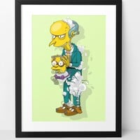 A3 Print by Dhani Barragan “Mr. Burns Deconstructed” - Thumbnail 1
