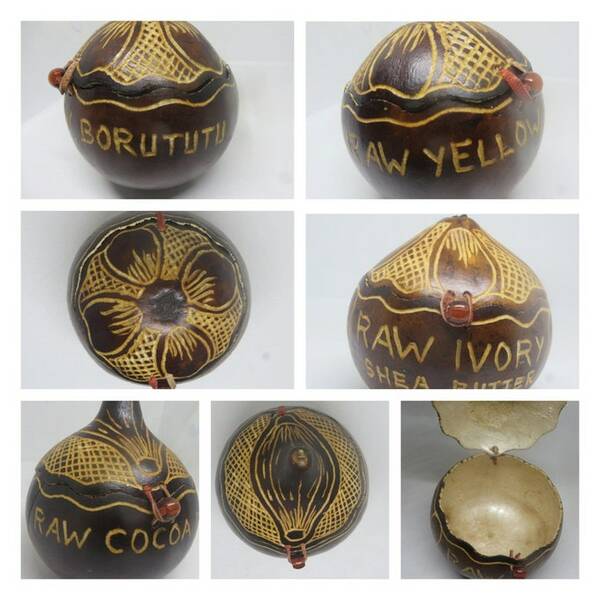 Personalized Calabash Bowl with Lid – Handcrafted African Elegance