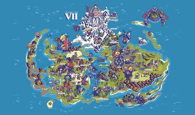 FF World Map Playmats