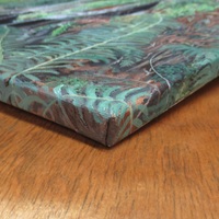 "Hollowed Tree Stump" Original acrylic painting by N.E.Thompson, artwork size 11x14 inches - Thumbnail 8