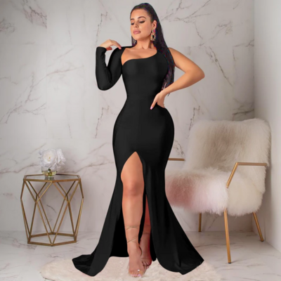 Elegant off the shoulder long dress