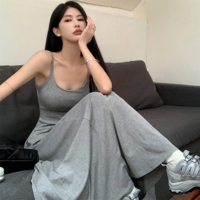 Sexy Low Collar Spaghetti Strap Slim Fit Dress  - Thumbnail 4
