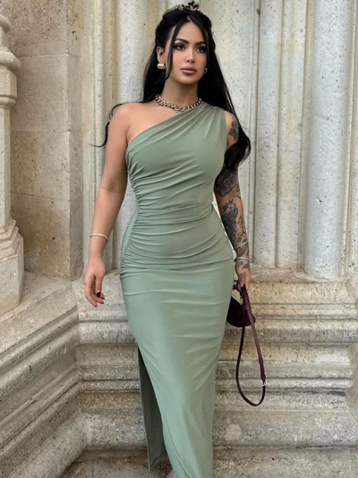 Women's Sexy One Shoulder Party Dress