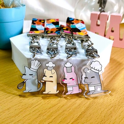 Bakers lanyard and keychain