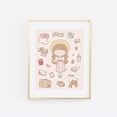 Strawberry cutie travel print - Thumbnail 1