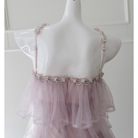 Halter Neck Rhinestone Cake Dress Party Dress - Thumbnail 3